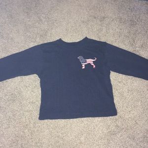 Black Dog long sleeve baby tee